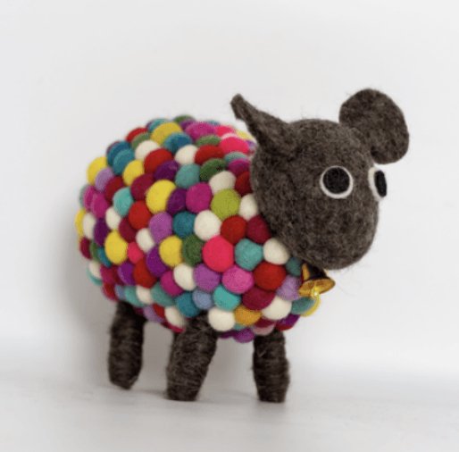 Felt Sheep (15x25cm) - Rokhu Shop